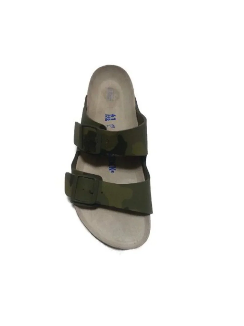 Birkenstock Mens Size 8 Arizona Birko-Flor Sandals Desert Soil Camouflage Green
